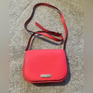 NWOT Kate Spade Leather Crossbody - Pink/Red